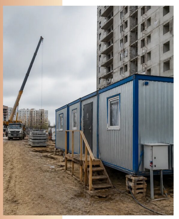 Аренда строительных вагончиков для рабочих в Великом Новгороде