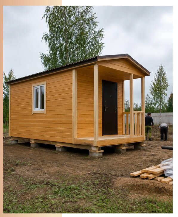 Недорогие дачные домики в Великом Новгороде с изготовлением и доставкой